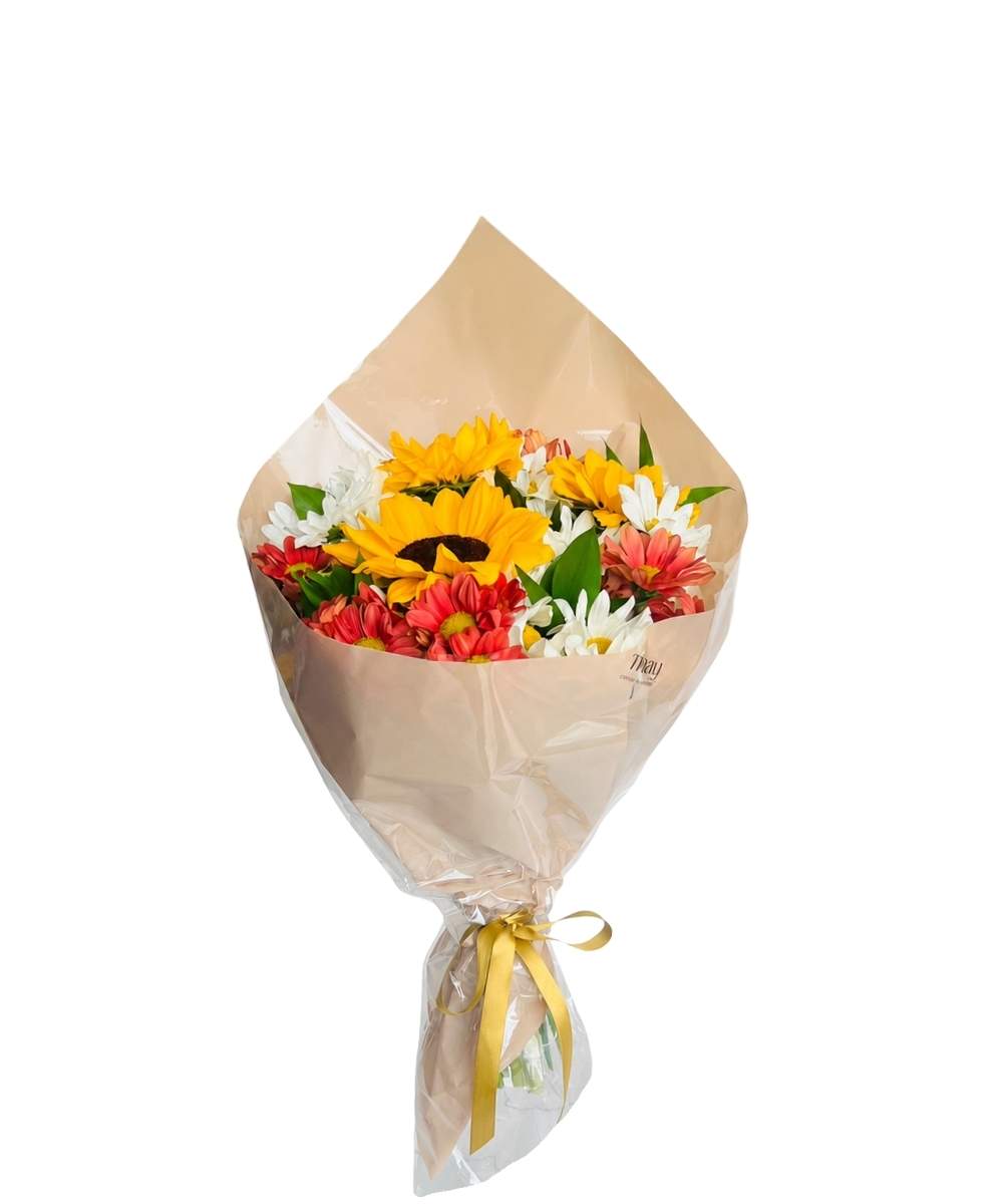 Buquê de Girassóis Premium com flores do campo para presente em Araruama