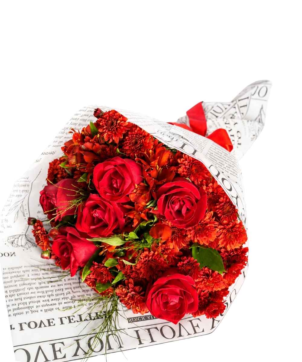 Buquê de rosas vermelhas importadas para presente romântico em Araruama