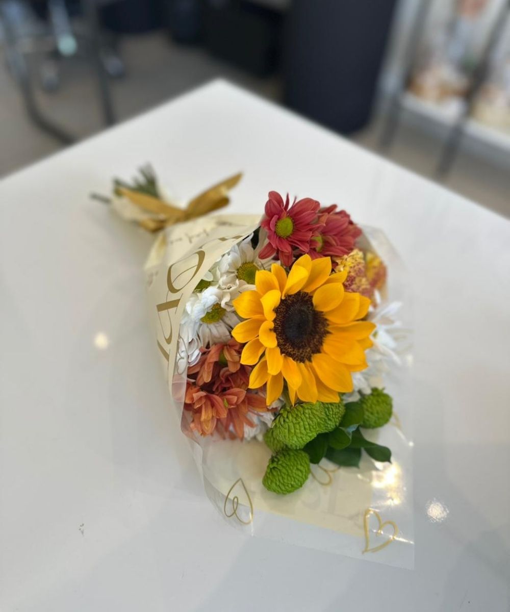 Mini buquê de girassol em Araruama