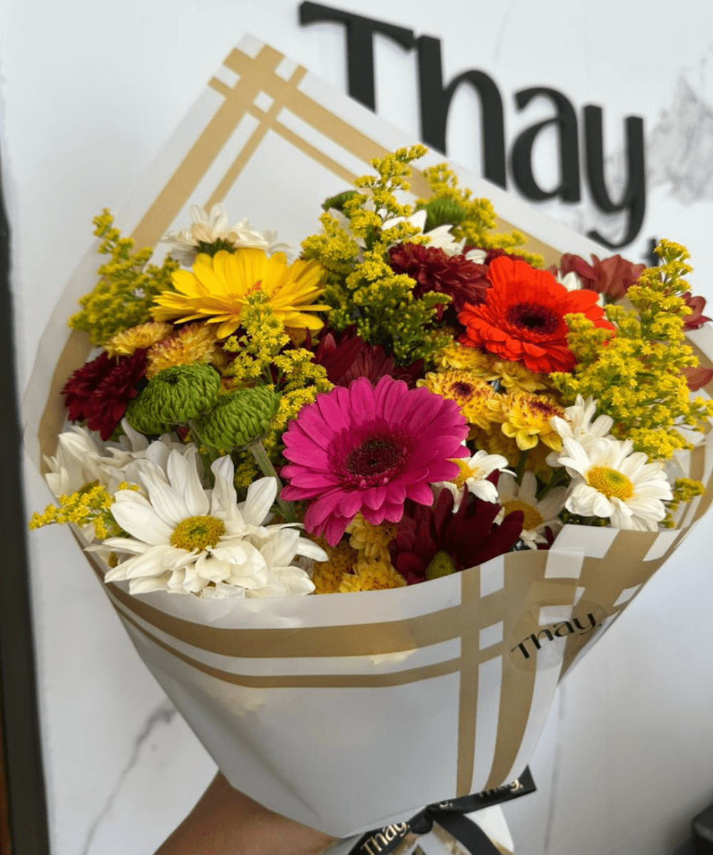 BUQUÊ FLORAL DE GERBERAS