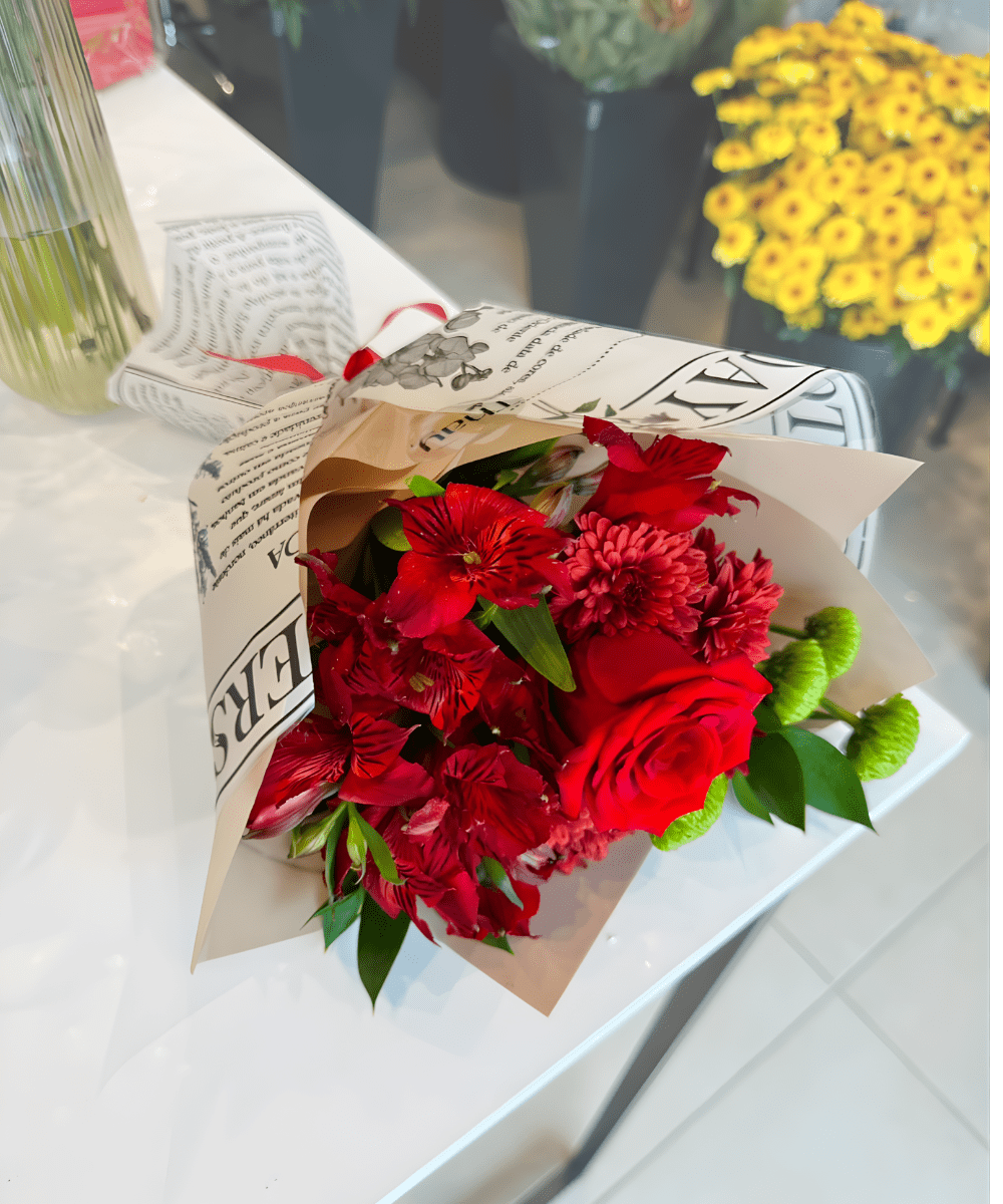 MINI BUQUE DE ROSA VERMELHA