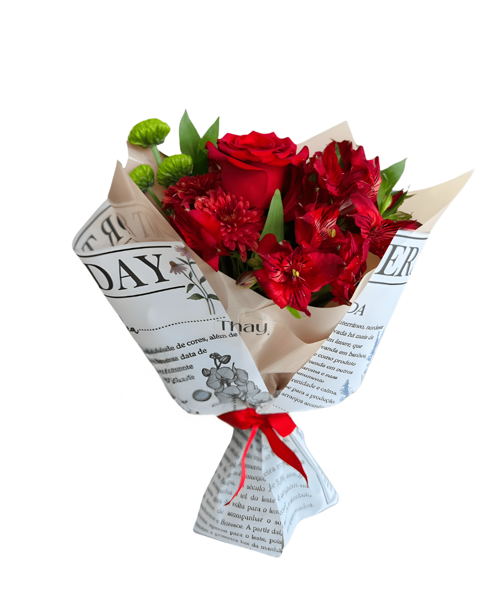 MINI BUQUE DE ROSA VERMELHA