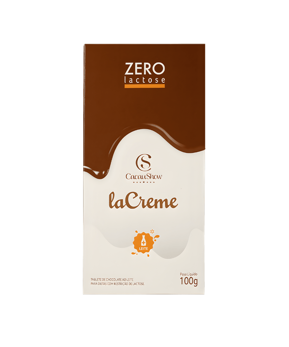 BARRA DE CHOCOLATE ZERO LACTOSE 100G CACAU SHOW