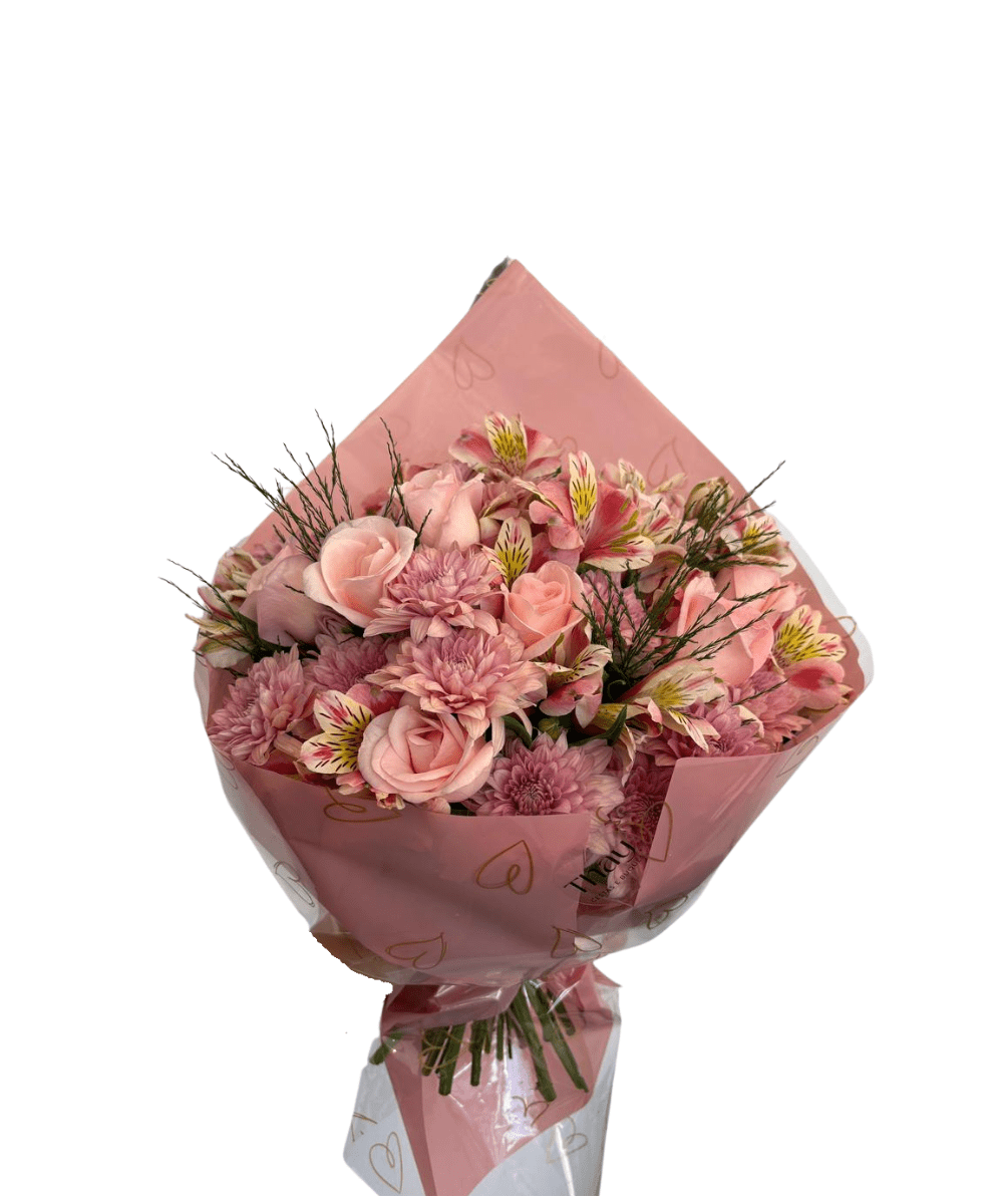 buquê de rosa cor de rosa - Araruama