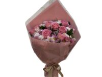 buquê de rosa cor de rosa - Araruama