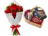 Mini buquê de rosa vermelha com coração de chocolate e Nutella para presente em Araruama