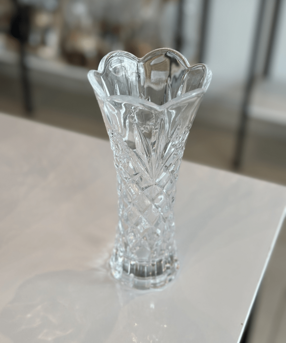 VASO DE VIDRO TULIPA 19CM