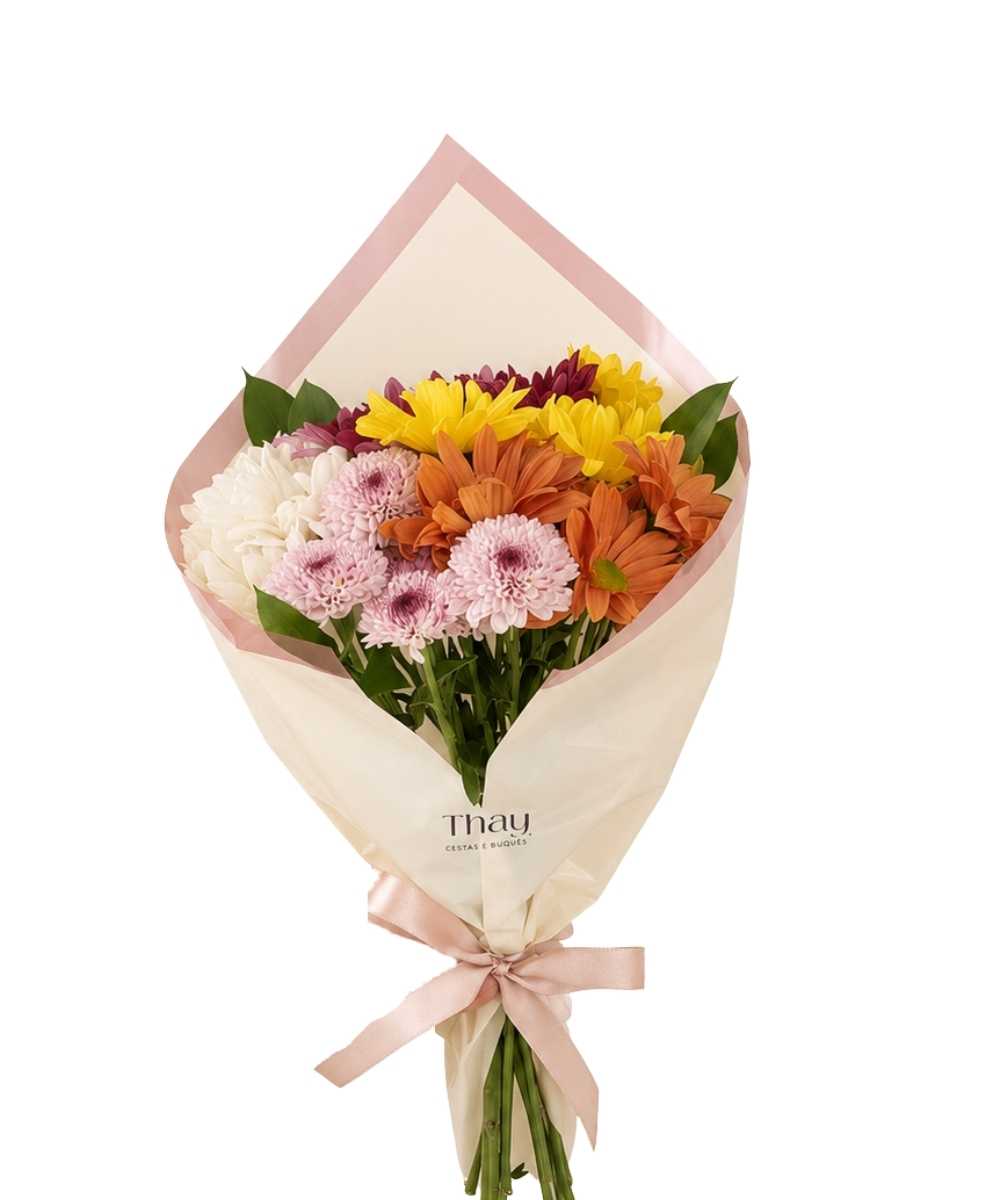 Mini buquê floral com flores do campo para presente em Araruama