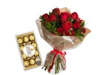 Buque de rosas vermelhas em Araruama