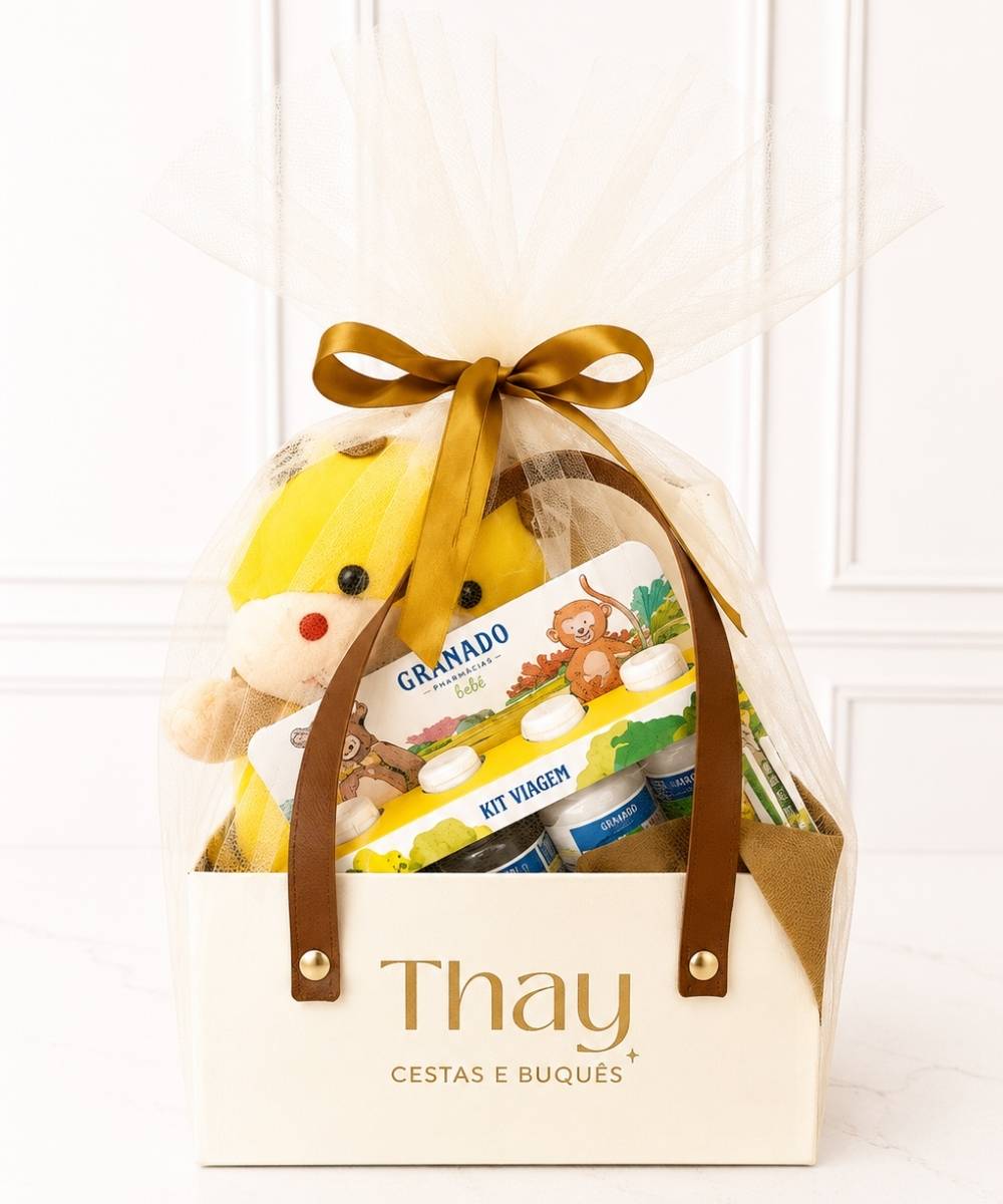 Cesta Baby 2 Cesta para bebê com Kit Granado e toalhinha para presente em Araruama