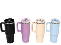 Copo térmico 1100ml com canudo e alça para hidratação em Araruama