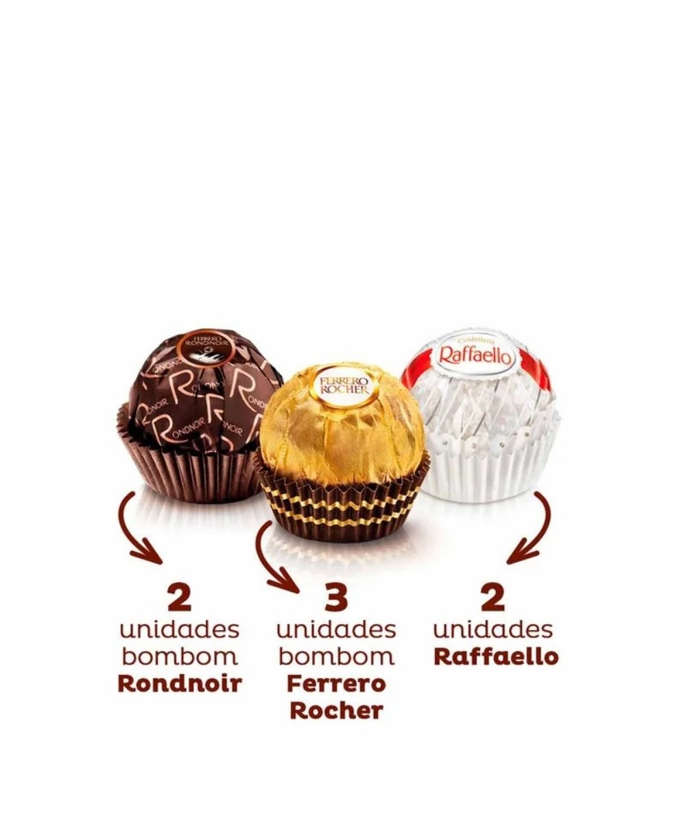 Ferrero Rocher Collection 77g com bombons premium para presente em Araruama