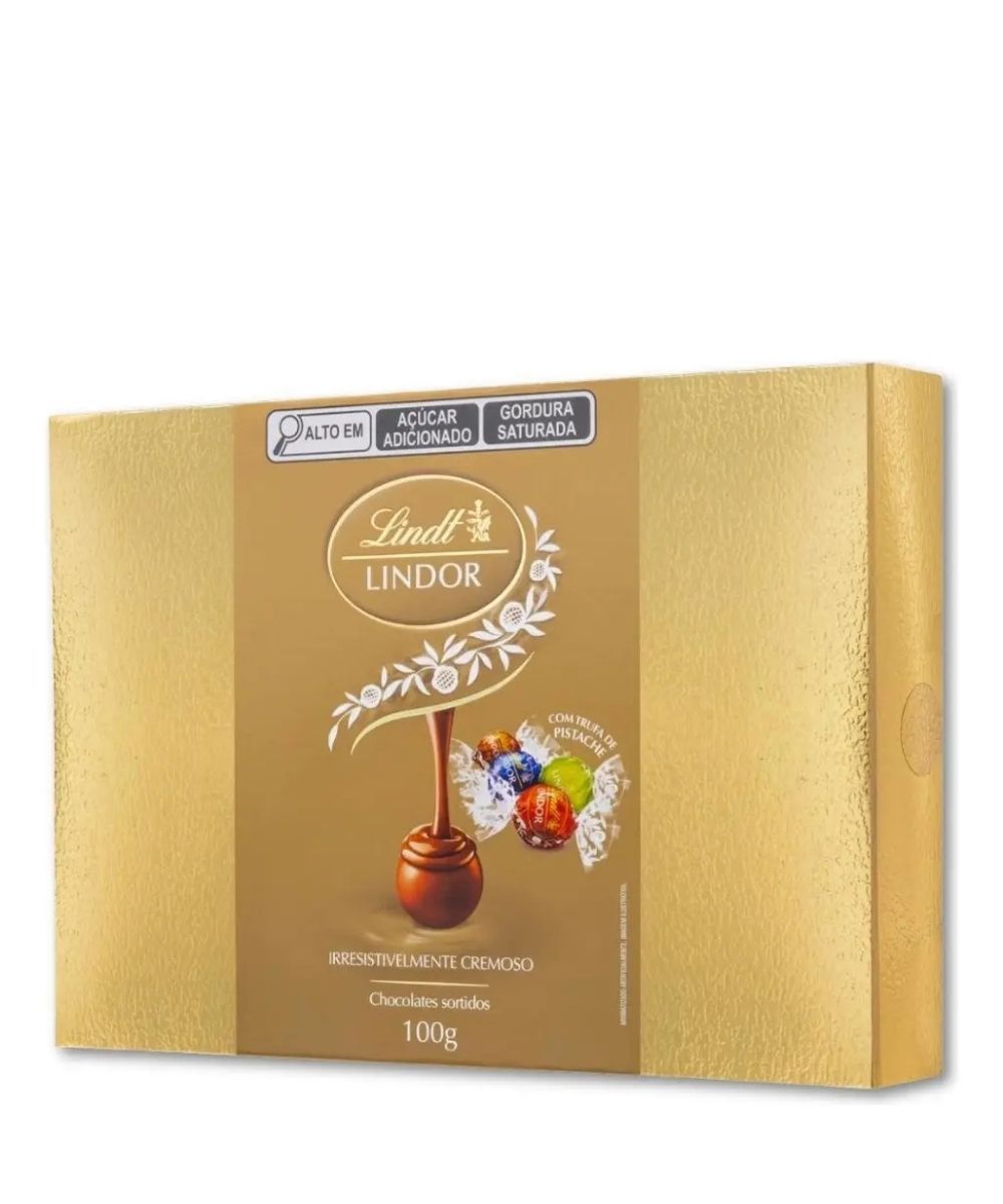 Caixa de Bombons Lindt Sortidos 100g para presente em Araruama