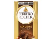 Barra de Chocolate Ferrero Rocher 90g com avelã para presente em Araruama