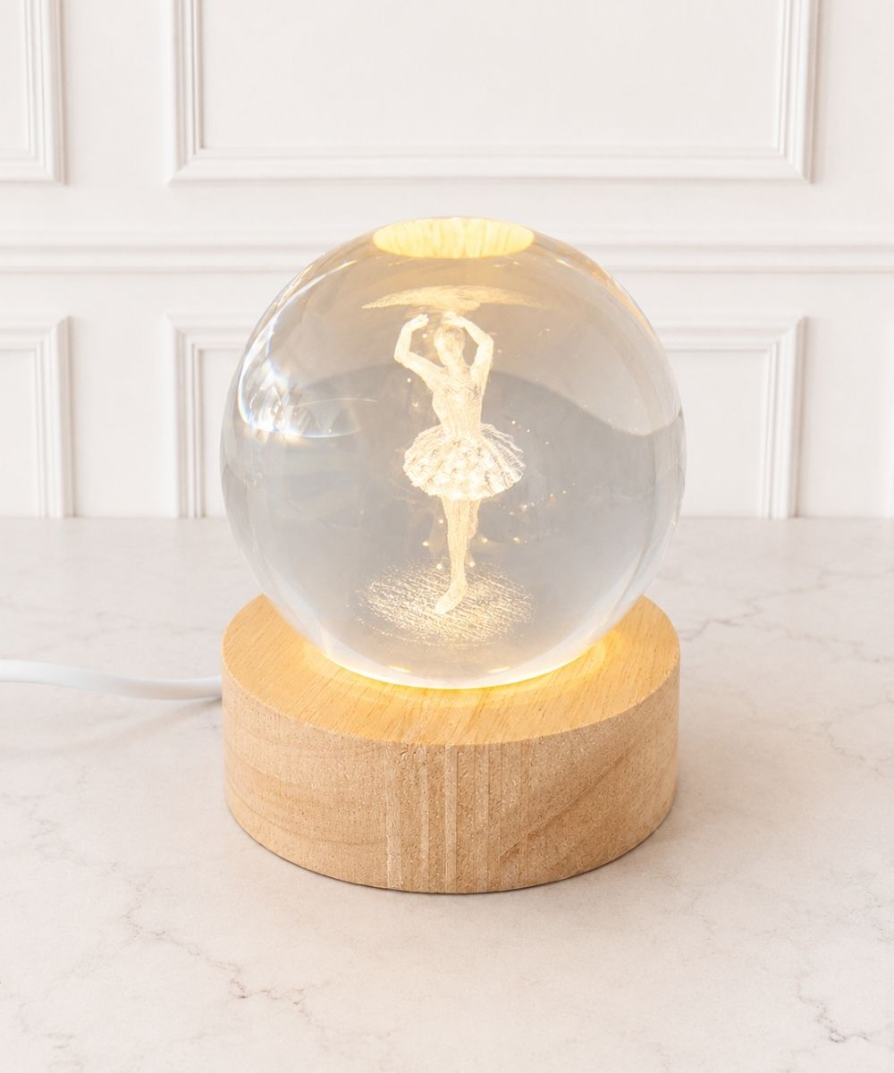 Luminária de Vidro 2 Luminária decorativa de vidro com LED para presente e decoração em Araruama