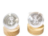 Luminária decorativa de vidro com LED para presente e decoração em Araruama