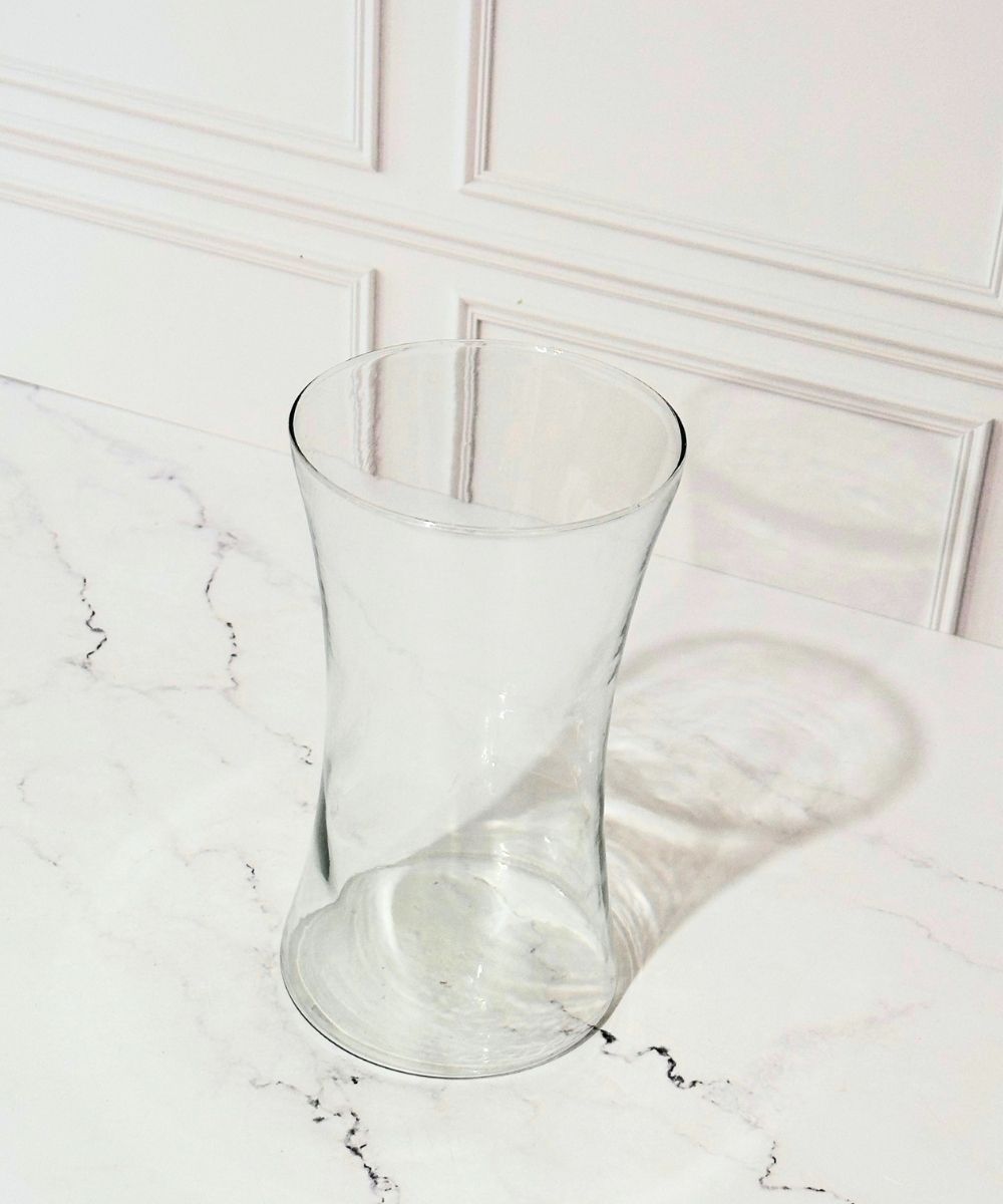 Vaso de vidro Remulo 19cm 2 Vaso de vidro Remulo 19cm para flores e arranjos
