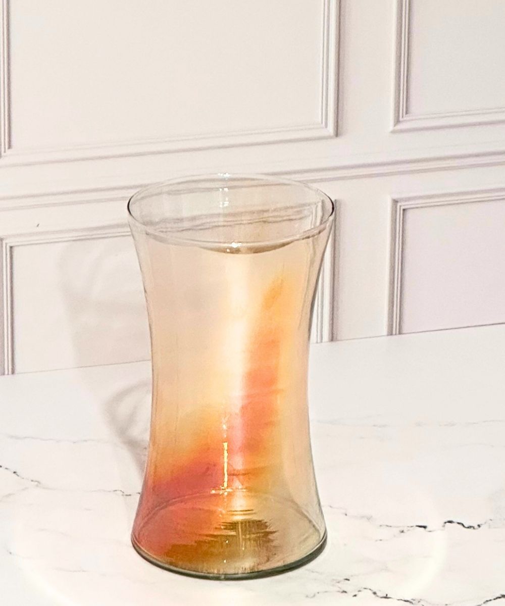 Vaso de vidro Remulo 19cm 4 Vaso de vidro Remulo 19cm para flores e arranjos