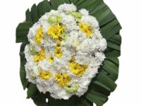 Coroa de flores fúnebre para velório e homenagem