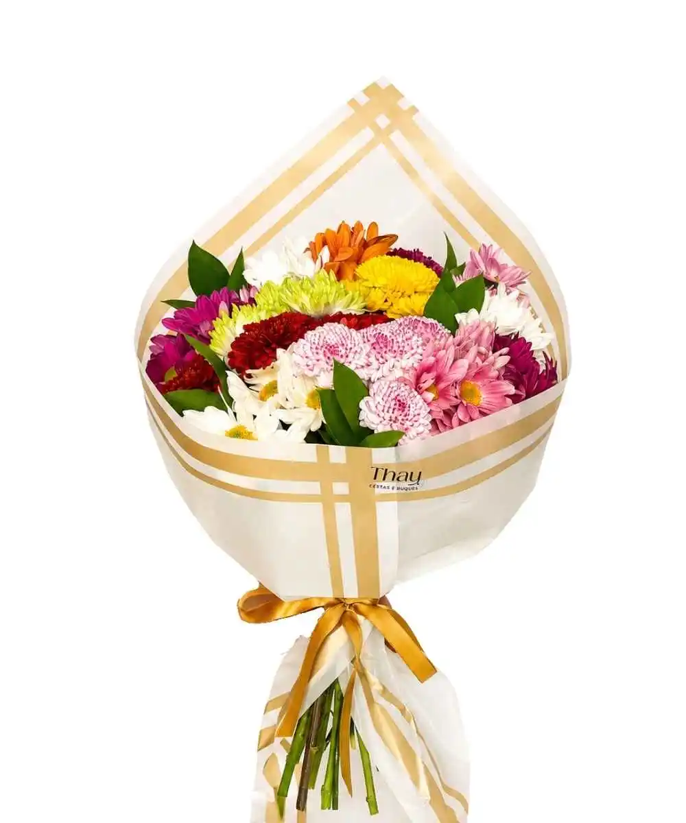 Buquês e Cestas em Araruama | Entrega Rápida - Thay Cestas e Buquês 5 Buquê de flores do campo coloridas para presente em Araruama