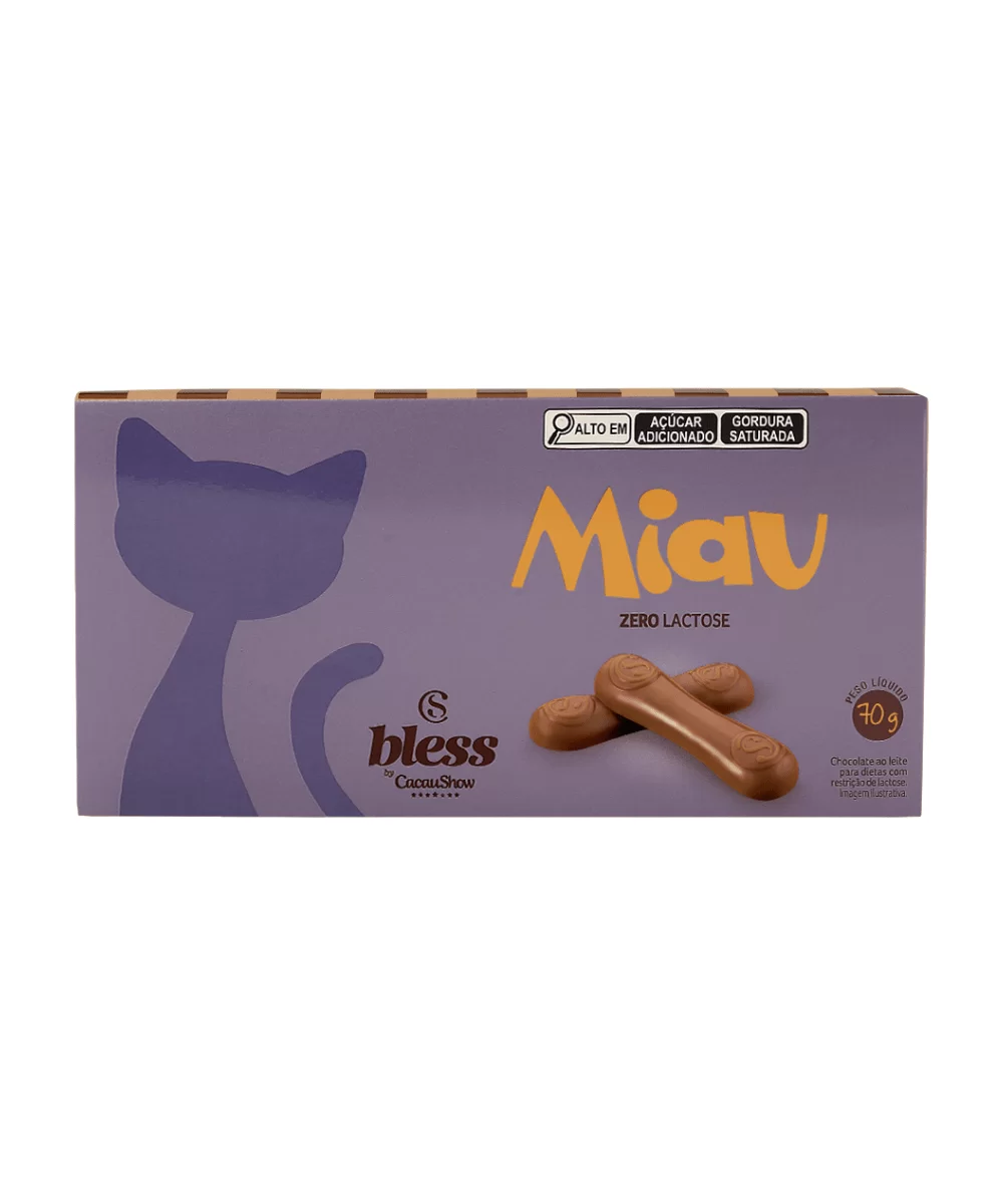 Buquês e Cestas em Araruama | Entrega Rápida - Thay Cestas e Buquês 53 Tablete Miau Bless Zero Lactose 70g