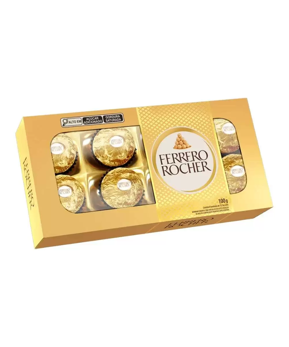 Ferrero Rocher – Caixa com 8 Unidades