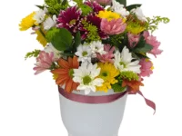 Flower Lind – Arranjo Floral de Margaridas em Cachepot