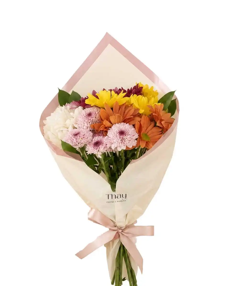 Mini buquê floral com flores do campo para presente em Araruama