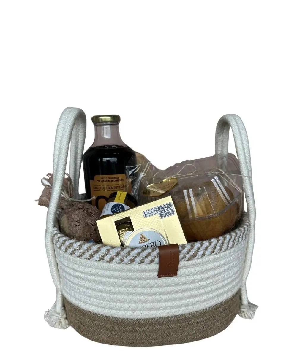 Cesta de café da manhã premium para presente em Araruama