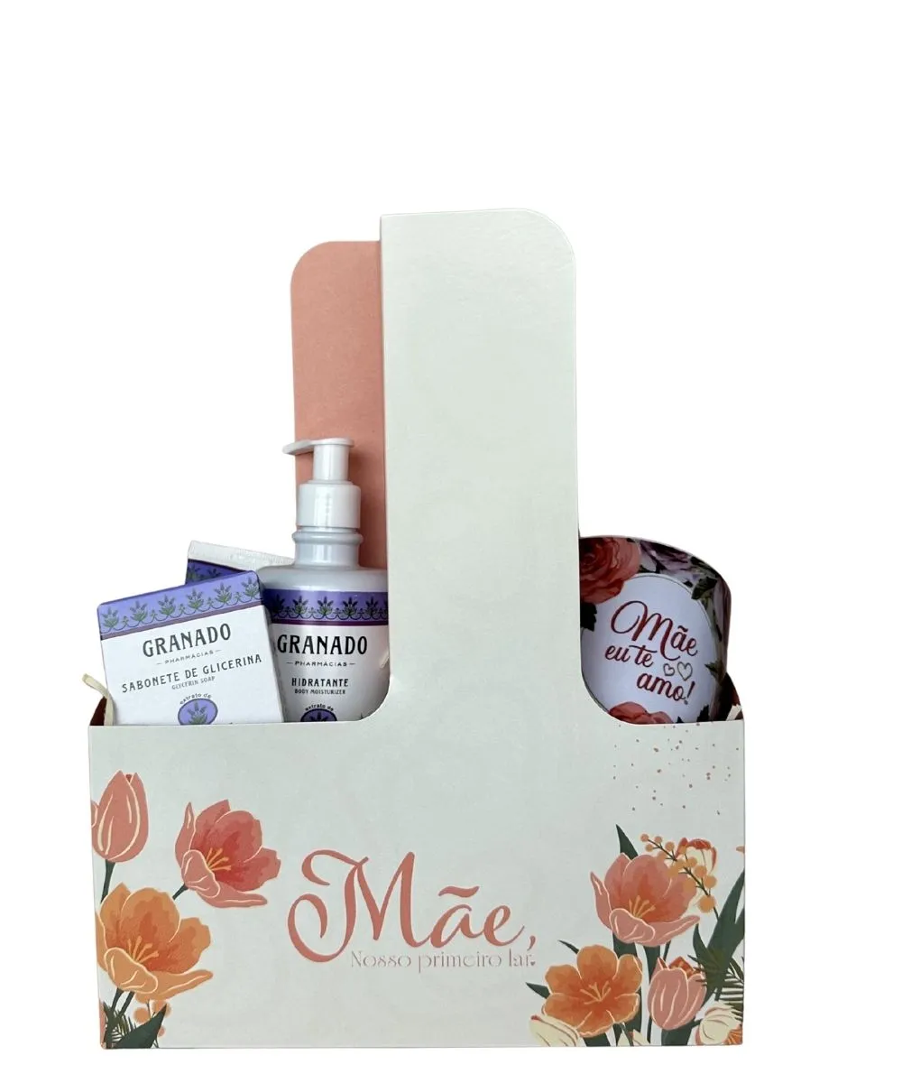 Presente com kit lavanda granado e caneca para mãe em Araruama