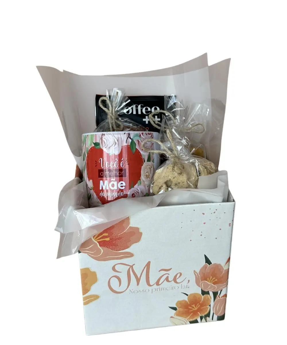 Cesta presente para mãe com caneca e café em Araruama