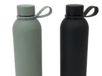 Garrafa térmica 500ml em inox com acabamento em silicone para bebidas quentes e frias em Araruama